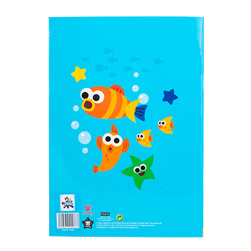 Pinkfong Baby Shark Family Colouring In Pad A4 Arts & Crafts TDL   