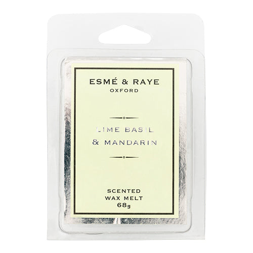 Esme & Raye Scented Wax Melts 68g 6 pk Assorted Scents Wax Melts & Oil Burners Esme & Raye Lime Basil & Mandarin  