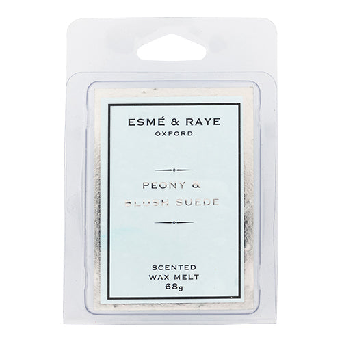 Esme & Raye Scented Wax Melts 68g 6 pk Assorted Scents Wax Melts & Oil Burners Esme & Raye Peony & Blush Suede  