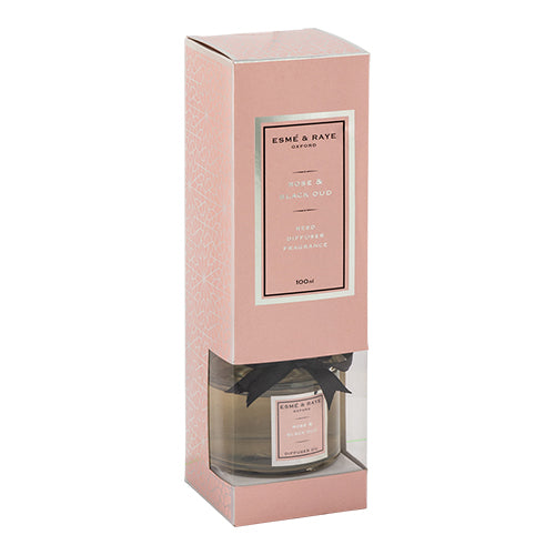 Esme & Raye Rose & Black Oud Reed Diffuser 100ml - FabFinds