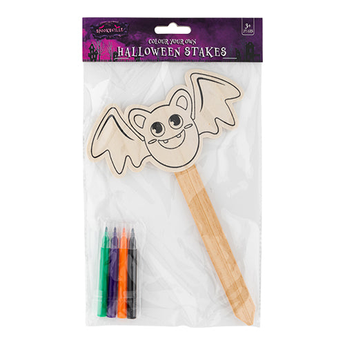 Colour Your Own Halloween Stakes Assorted Designs Halloween Decorations FabFinds   