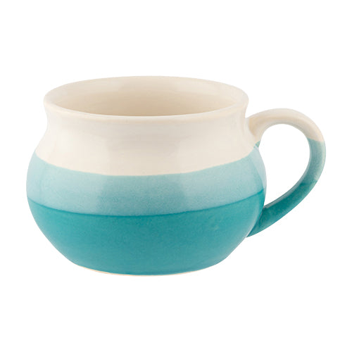 Blue and White Soup Mug Mugs FabFinds   