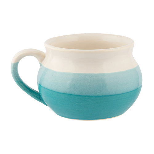 Blue and White Soup Mug Mugs FabFinds   