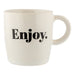 Black & White Enjoy Slogan Mug Mugs FabFinds   