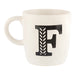 Black & White Alphabet Hugga Mugs Assorted Letters Mugs FabFinds   