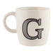 Black & White Alphabet Hugga Mugs Assorted Letters Mugs FabFinds   