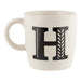 Black & White Alphabet Hugga Mugs Assorted Letters Mugs FabFinds   