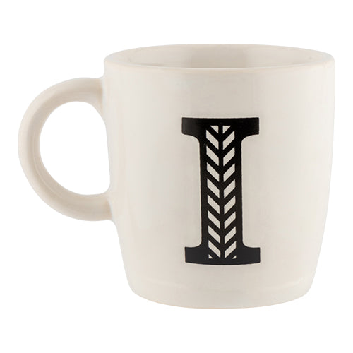 Black & White Alphabet Hugga Mugs Assorted Letters Mugs FabFinds   