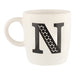 Black & White Alphabet Hugga Mugs Assorted Letters Mugs FabFinds N  