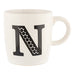 Black & White Alphabet Hugga Mugs Assorted Letters Mugs FabFinds   