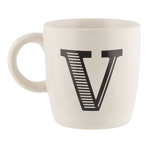 Black & White Alphabet Hugga Mugs Assorted Letters Mugs FabFinds V  