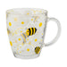 Glass Tea Mug Leopard Print & Bumble Bee Assorted Styles Mugs Goodiez ltd   