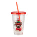 Kids Christmas Pug Drinking Cup With Straw Christmas Accessories FabFinds   