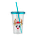 Kids Reindeer Drinking Cup With Straw Christmas Accessories FabFinds   