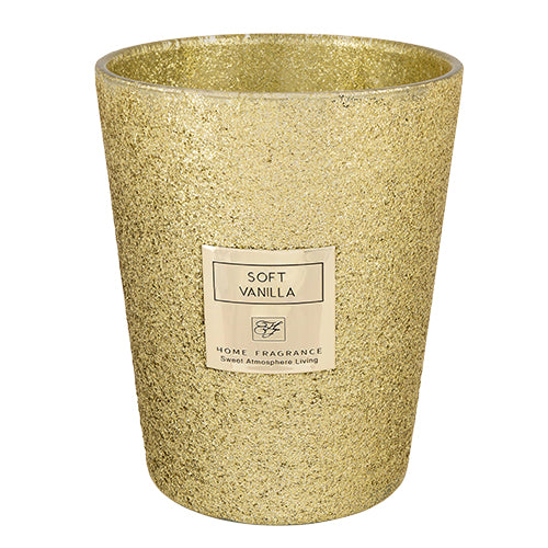 Home Fragrance Soft Vanilla Gold Glitter Candle Candles home fragrance   