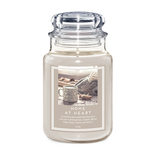 Home At Heart Large Jar Candle 510g 18oz Candles FabFinds   