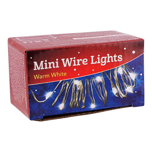 Mini Light Two Wire Mini Wire Lights Warm White 10 Pack - FabFinds