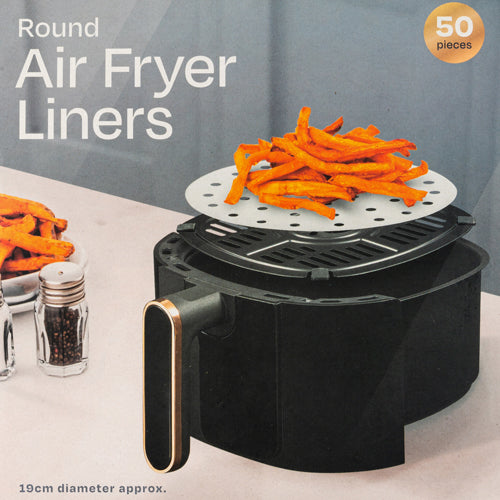 Hawksby Air Fryer Liners Assorted Sizes Kitchen Storage Hawksby 50 Pieces Round  