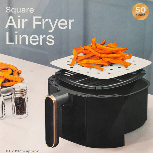 Hawksby Air Fryer Liners Assorted Sizes Kitchen Storage Hawksby 50 Pieces Square  