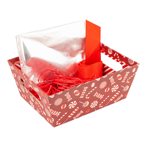 Red Candy Cane Fill Your Own Christmas Mini Hamper Kit Christmas Wrapping & Tissue Paper FabFinds   