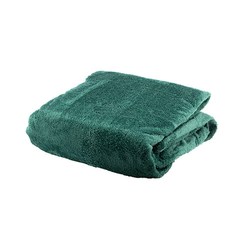 Coloroll Bedding Life By Coloroll Green Snuggle Fleece Duvet Set Double - FabFinds