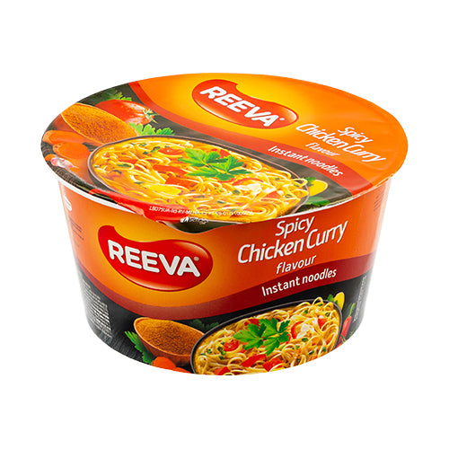 Reeva Spicy Chicken Curry Instant Noodles 75g Pasta, Rice & Noodles Reeva   