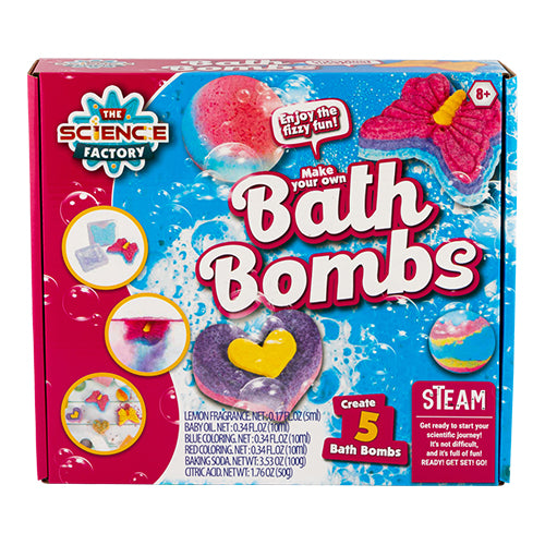 The Science Factory Make Your Own Bath Bombs Kit