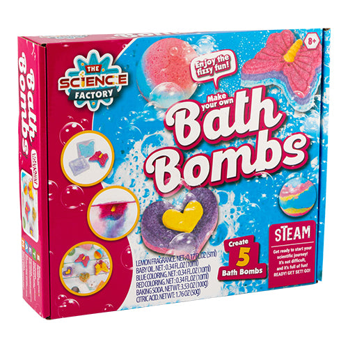 The Science Factory Make Your Own Bath Bombs Kit