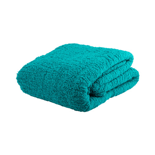 Life By Coloroll Snuggle Teal Fleece Throw 130cm x 180cm Throws & Blankets Coloroll   
