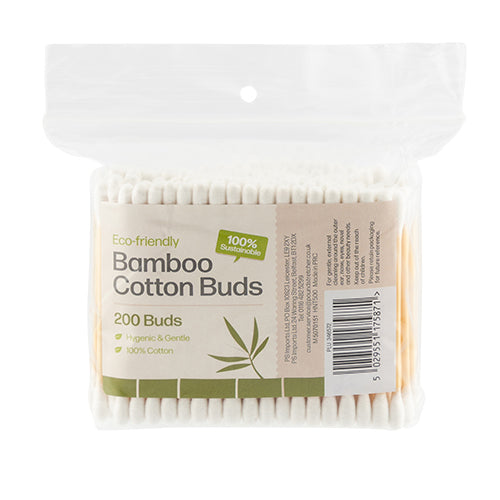 Eco-Friendly Bamboo Cotton Buds 200 Pack Toiletries FabFinds   