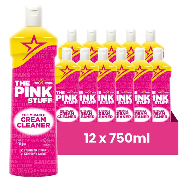 The Pink Stuff Cream Cleaner 500ml Assorted Packs Multi purpose Cleaners Stardrops Pack of 12