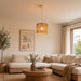 Natural Woven String Easy Fit Pendant Shade Lighting FabFinds