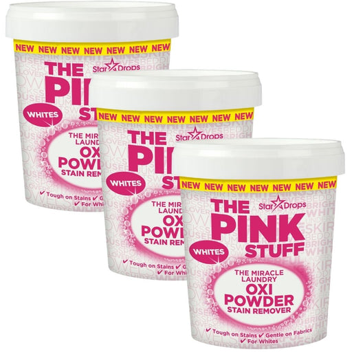 Stardrops The Pink Stuff Stain Remover Powder For Whites 1kg Assorted Packs Laundry - Stain Remover Stardrops Pack of 3