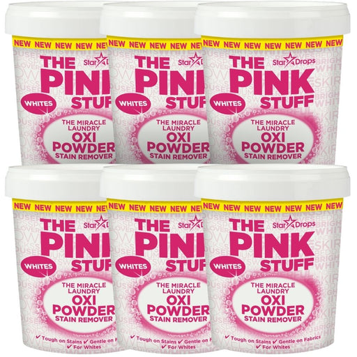 Stardrops The Pink Stuff Stain Remover Powder For Whites 1kg Assorted Packs Laundry - Stain Remover Stardrops Pack of 6