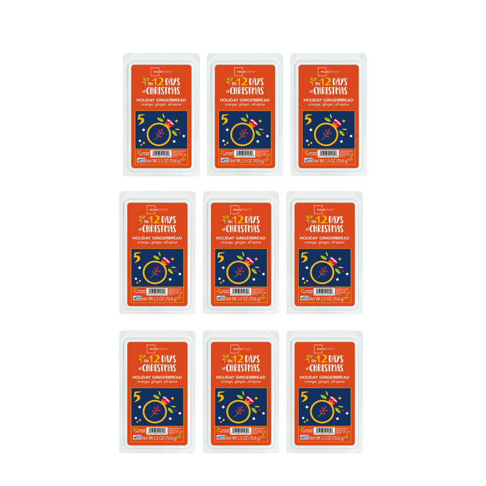 Mainstays Gingerbread Wax Melts 2.5oz Wax Melts Mainstays Pack of 9