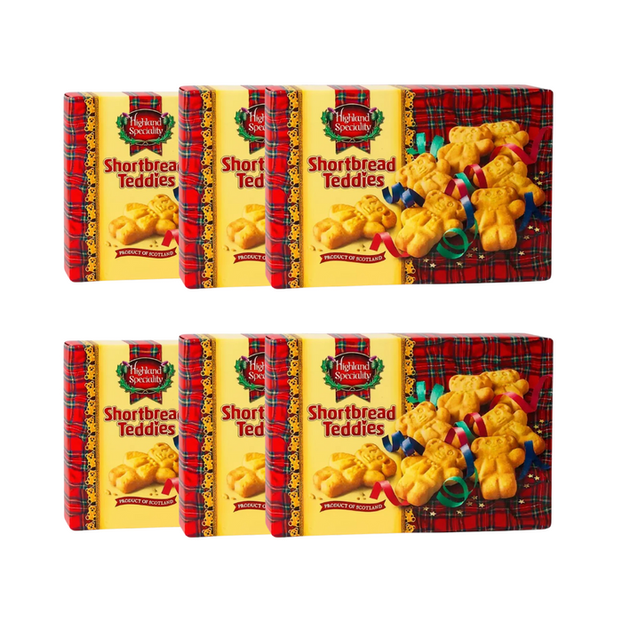 Highland Speciality Scottish Shortbread Teddies 115g Assorted Packs Biscuits & Cereal Bars highland speciality Pack of 6