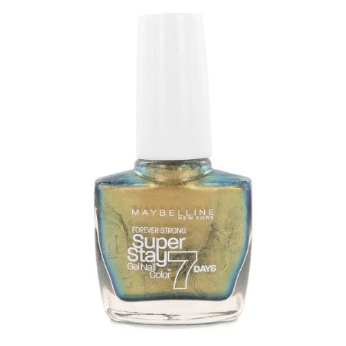Maybelline Superstay 7 Days Nail Polish 861 Gold Emeralds 10ml Nail Polish maybelline   