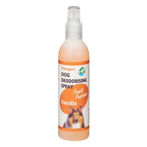 Paragon Dog Deodorising Spray Fruit Fusions  Assorted Scents 250ml Pet Shampoo & Conditioner paragon Vanilla  