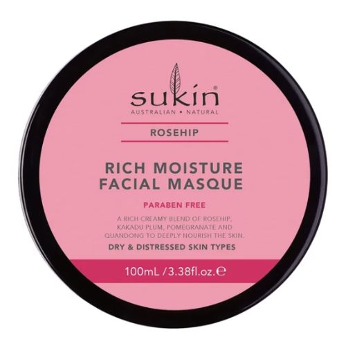 Sukin Rosehip Rich Moisture Facial Masque 100ml Face Creams Sukin   