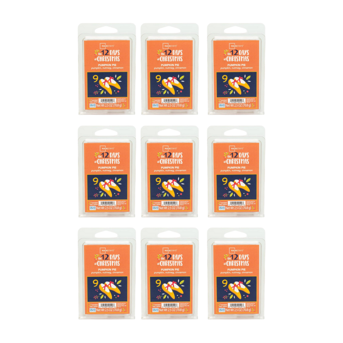 Mainstays Pumpkin Pie Wax Melts Nutmeg Cinnamon 2.5oz Wax Melts Mainstays