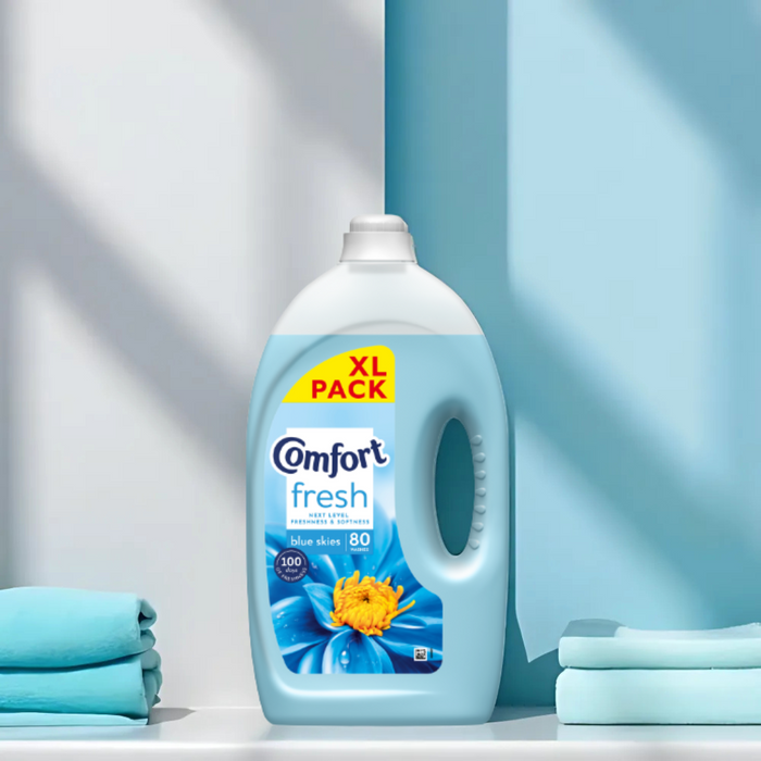 Comfort Fabric Conditioner Blue Skies 2.4L (80 Washes) Assorted Packs Laundry - Fabric Conditioner Comfort