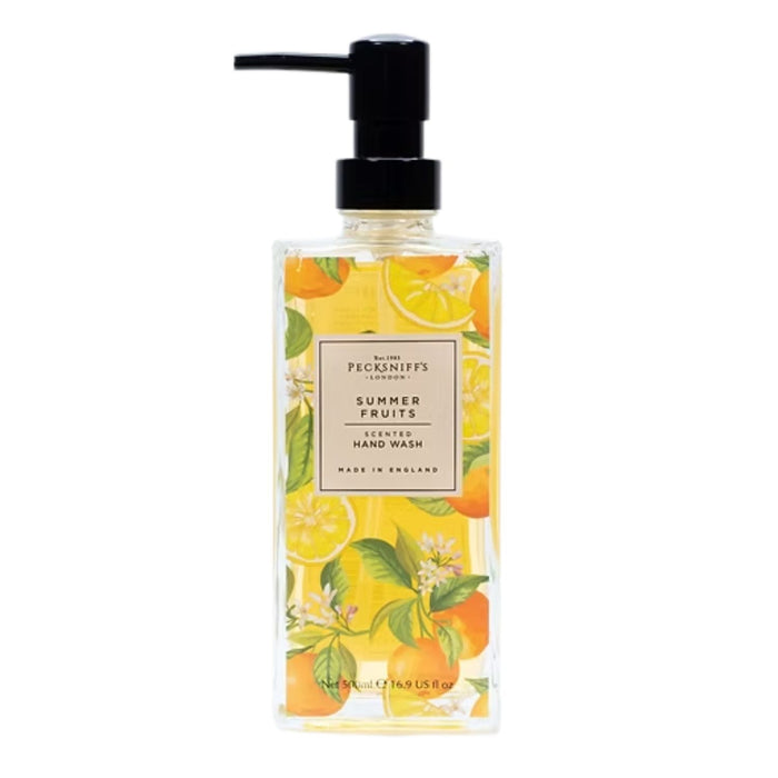 Pecksniff's Summer Fruits Glass Handwash 500ml