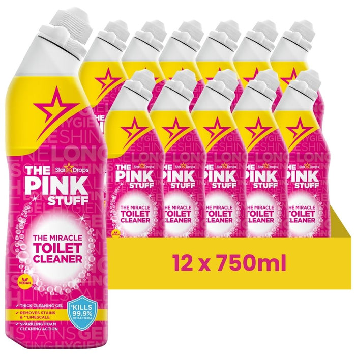 The Pink Stuff Miracle Toilet Cleaner 750ml Assorted Packs Toilet Cleaners Stardrops Pack of 12