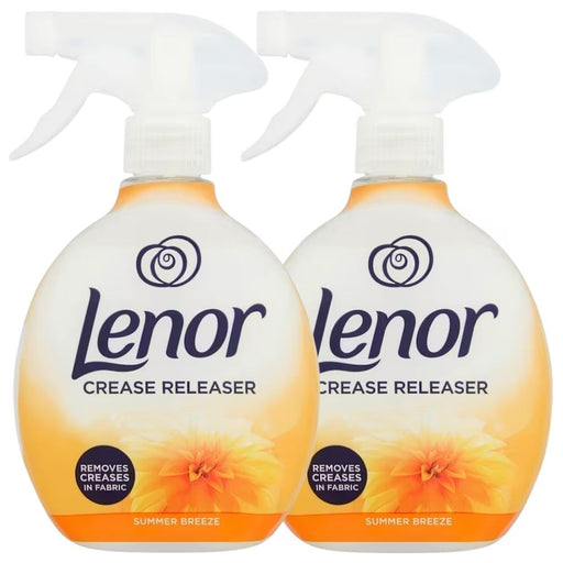 Lenor Crease Releaser Spray Summer Breeze 500ml Assorted Packs Fabric Freshener Lenor Pack of 2
