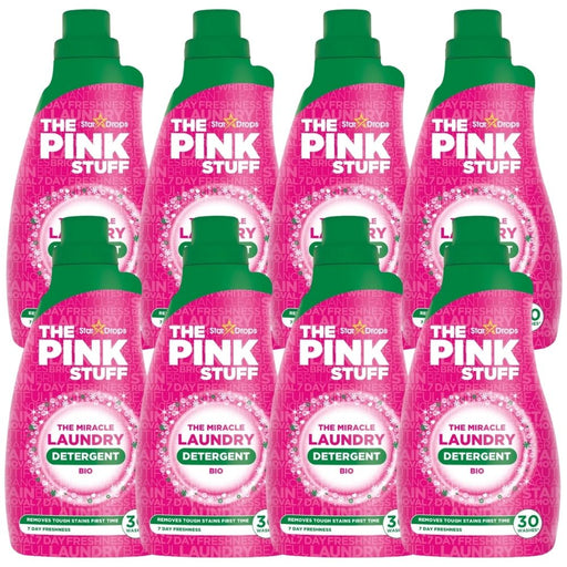 The Pink Stuff The Miracle Bio Laundry Liquid 960ml 30W Assorted Packs Laundry - Detergent Stardrops Pack of 8