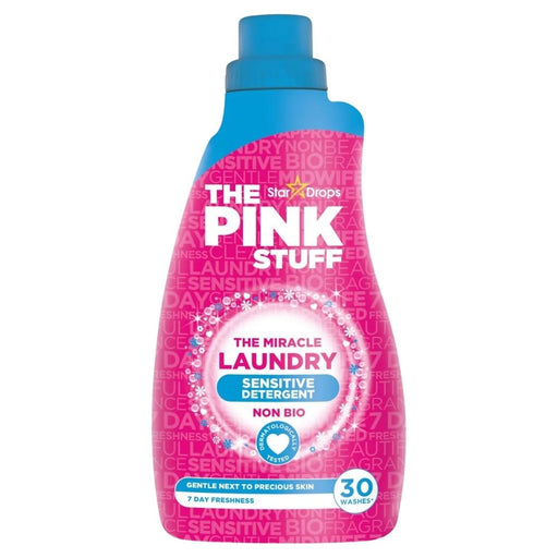 The Pink Stuff The Miracle Sensitive Non-Bio Laundry Liquid 960ml 30W Assorted Packs Laundry - Detergent Stardrops Pack of 1