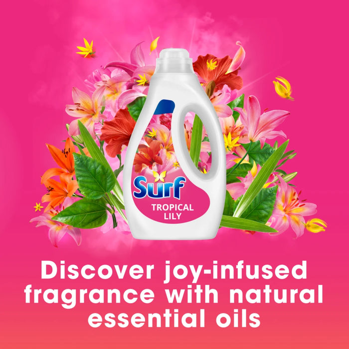 Surf Liquid Laundry Detergent Tropical Lily, 1.2L (44 Washes) Assorted Packs Laundry - Detergent Surf