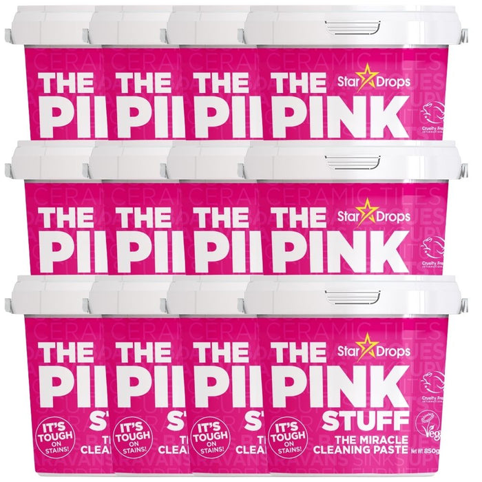 The Pink Stuff Miracle Cleaning Paste 850g Assorted Packs Household Cleaning Products Stardrops Pack of 12