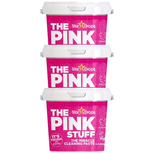 The Pink Stuff Miracle Cleaning Paste 850g Assorted Packs Household Cleaning Products Stardrops Pack of 3