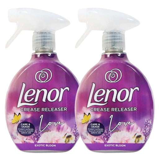 Lenor Exotic Bloom Crease Releaser 500ml Fabric Freshener Lenor Pack of 2